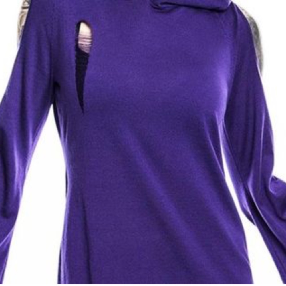 Killstar Distressed Spare Knit Hooded Dress/Tunic from Dollskill- Small - Picture 7 of 7